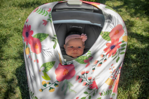 springtime shade carseat canopy cover breastfeeding scarf swaddle