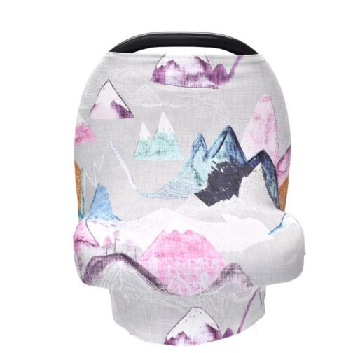 PINK-MOUNTAINS-breastfeeding-cover-carseat-canopy