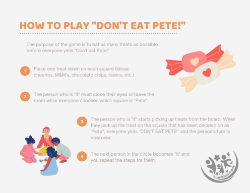 Don't Eat Pete board game ages 2+ face recognition learning activity printable digital download and template