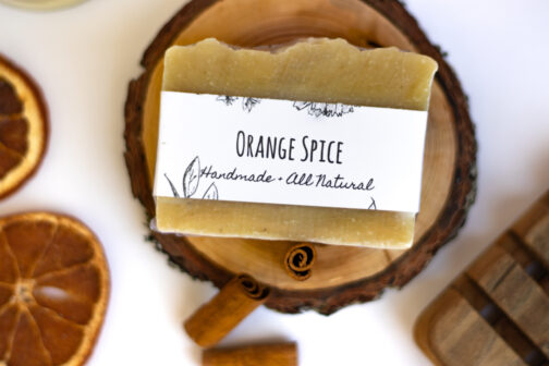 orange spice handmade luxury soap