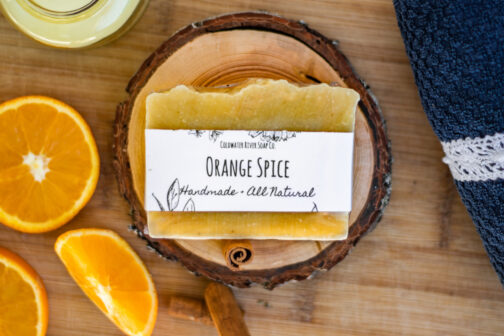 orange spice handmade luxury soap