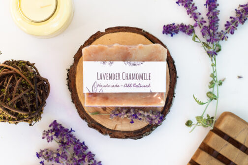 lavender chamomile handmade luxury soap